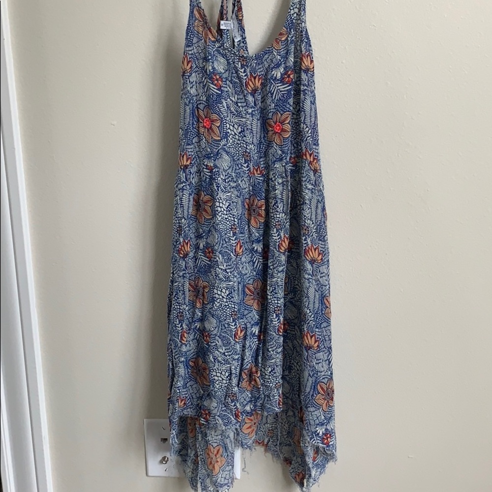 O’Neill dress with blue and pink flowers
